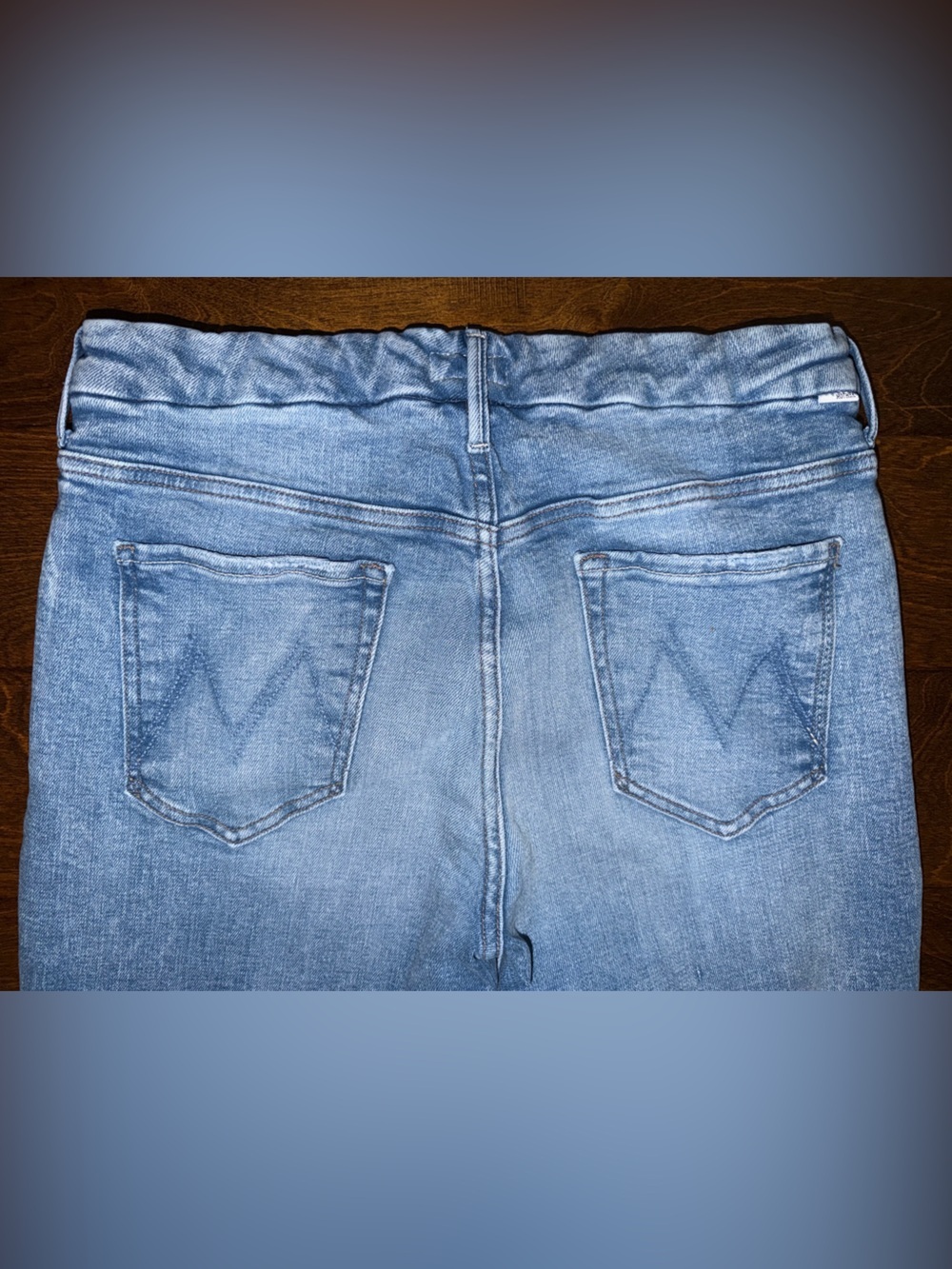 Mother Jeans Women's High Waisted Looker Ankle Fray Jeans Deep Breaths Size 32 - Picture 3 of 13